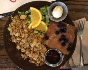 Oven cake plate at Bouldin Creek Cafe in Austin