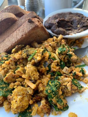 Tofu “eggs” at Bouldin Creek Cafe in Austin