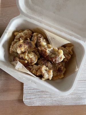 Fried Soy meat at Gohanya Futaba in Saitama