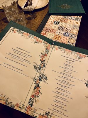Menu at Tabbouli - Södermalm in Stockholm