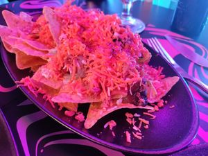 Truffle nachos at Guakame Street Food in Valencia