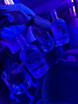 Water bottles  at Guakame Street Food in Valencia