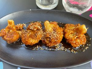 Cauliflower wings  at Guakame Street Food in Valencia
