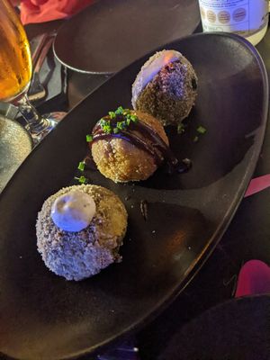 Croquetas (8.5€) - amazing at Guakame Street Food in Valencia