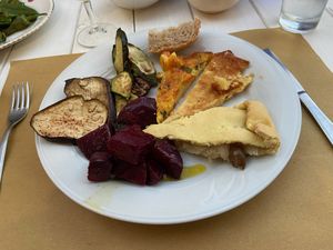 dinner close up at Buò  in Bari