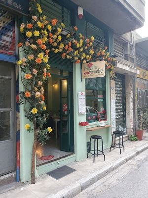 Entrace at Nudie Foodie in Athens
