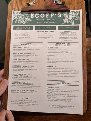  at Scoff's Coffee House in Coleford