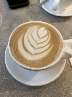 Cappuccino with oat milk   at Locals Coffee in Amsterdam