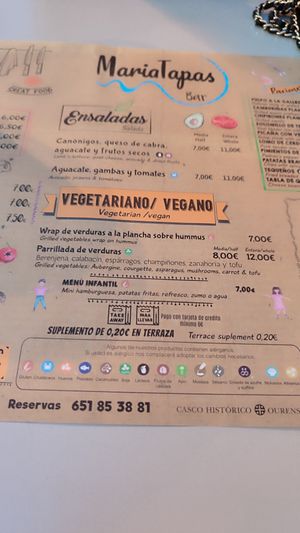  at María Tapas in Ourense