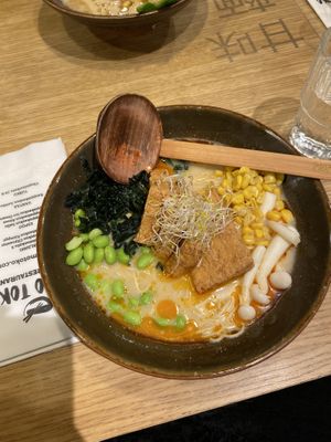 Vegan chili tonkotsu   at Momotoko - Citycenter in Helsinki