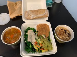 $12 for all this breakfast food - absolutely amazing and healthy. Such a great place to support   at Casa de Luz in Austin