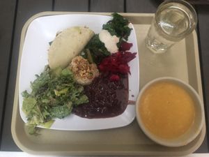 Dinner of the day at Casa de Luz in Austin