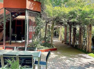 The inside is beautiful   at Casa de Luz in Austin