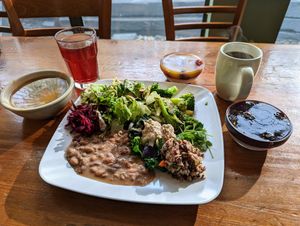 Yum factor 10. at Casa de Luz in Austin