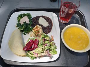 Today's meal! Organic vegan at Casa de Luz in Austin
