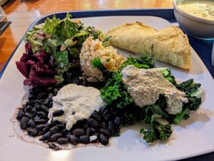 Yum factor 10. at Casa de Luz in Austin