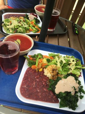 Lunch meal at Casa de Luz in Austin