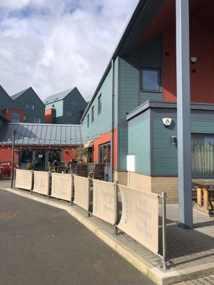 Front of building   at Radcliffes Cafe Bar in Morpeth