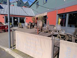 Outside of restaurant (March 2024) at Radcliffes Cafe Bar in Morpeth