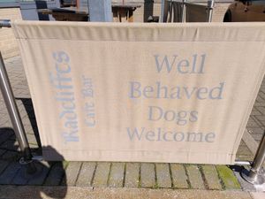 Dogs are welcome (March 2024) at Radcliffes Cafe Bar in Morpeth