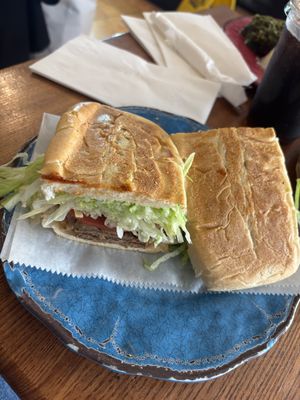Vegan pan con bistec  at Cafecito - Loop in Chicago