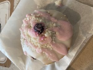 Bad photo, great donut 😋   at Jaide & Joel's Baking Co. in Kelowna