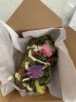 Flower Child Toast  at Eola General in Orlando