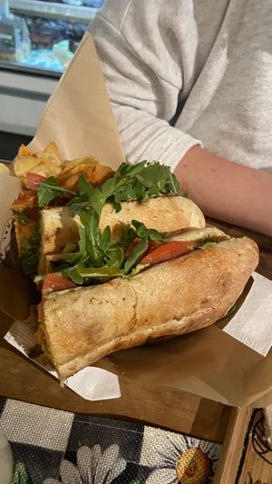 Buffalo chickn sandwich   at Eola General in Orlando