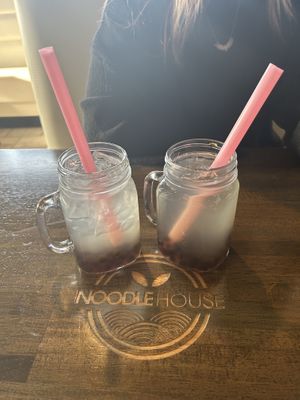 Lychee bubble tea  at Noodle House in Orange