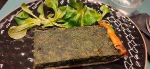 Quiche de espinacas at Porta Ferro in Manresa