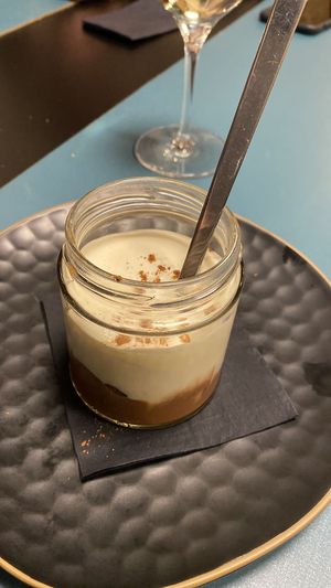 Dessert with chocolate  at Porta Ferro in Manresa