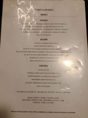 El menú de Nadal ✨ at Porta Ferro in Manresa