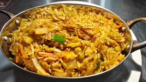 Veg Fried Rice at Sunny's Indian Restaurant in La Fortuna