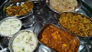 Thali at Sunny's Indian Restaurant in La Fortuna