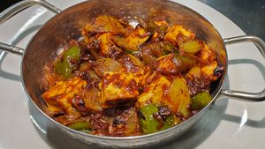 Chili Paneer at Sunny's Indian Restaurant in La Fortuna