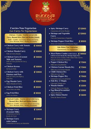 . at Sunny's Indian Restaurant in La Fortuna