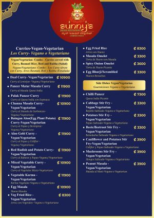 . at Sunny's Indian Restaurant in La Fortuna