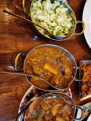 Egg plant curry at Sunny's Indian Restaurant in La Fortuna