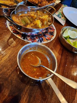 Hot sauce at Sunny's Indian Restaurant in La Fortuna