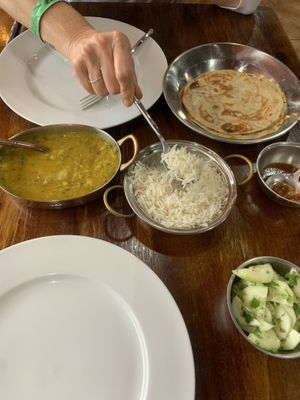 Dahl Curry Dish!!! ¡Delicioso!  at Sunny's Indian Restaurant in La Fortuna