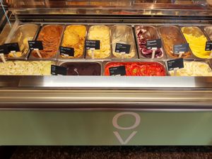 Flavors at Gelato Vegano in Basel