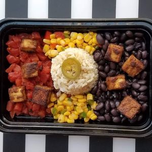 Vegan nacho kit at Nacho Mama's in Indianapolis