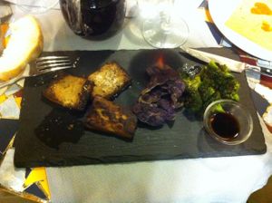 Tofu Menu (vegan) at Eno in Turin