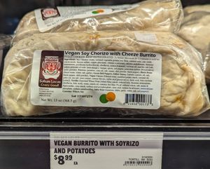 Salsa Locas soyrizo burrito in the "grab and go" at New Seasons Market - Woodstock in Portland