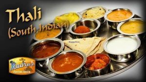 South Indian thali at Madras Pavilion in Austin
