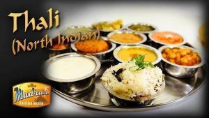 North Indian thali at Madras Pavilion in Austin