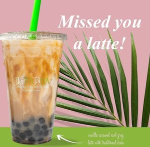 Bubble tea with coconut milk at HoiTEA ToiTEA in Indianapolis