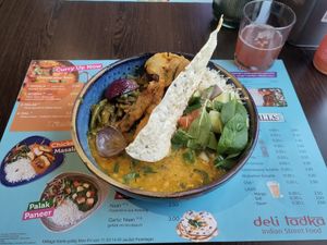 Eat Your Veggies bowl at Deli Tadka Indian Street Food in Munich