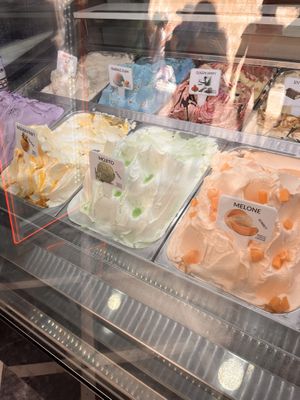 Passion fruit, mojito and melon   at Gelateria Dubrovnik in Dubrovnik