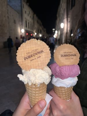   at Gelateria Dubrovnik in Dubrovnik